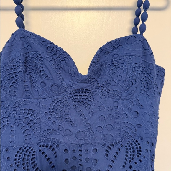 FARM Rio Richilier Eyelet Palm Midi Dress - Picture 3 of 8